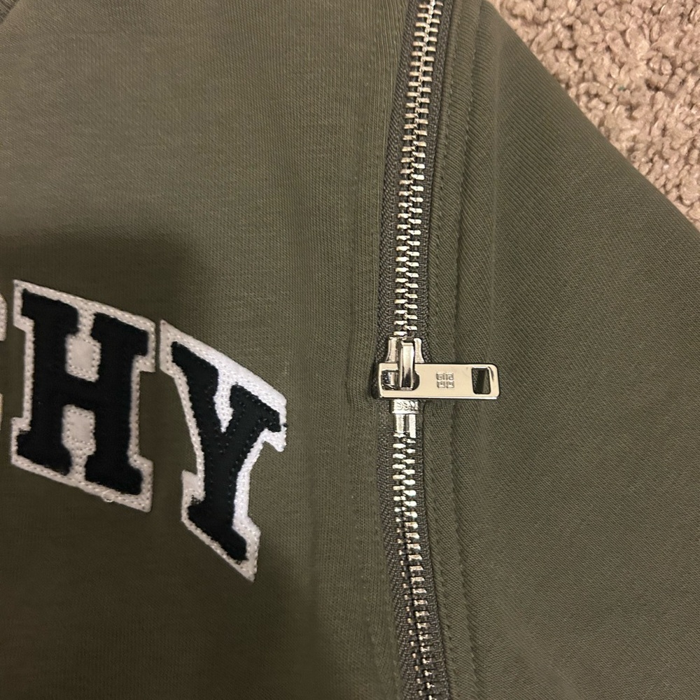 Givenchy kids Olive Sweatshirt with detachable Zipper sleeves converts to vest - Picture 5 of 5